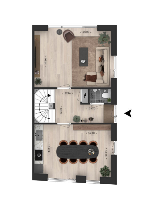 Parkwoning hoek BG