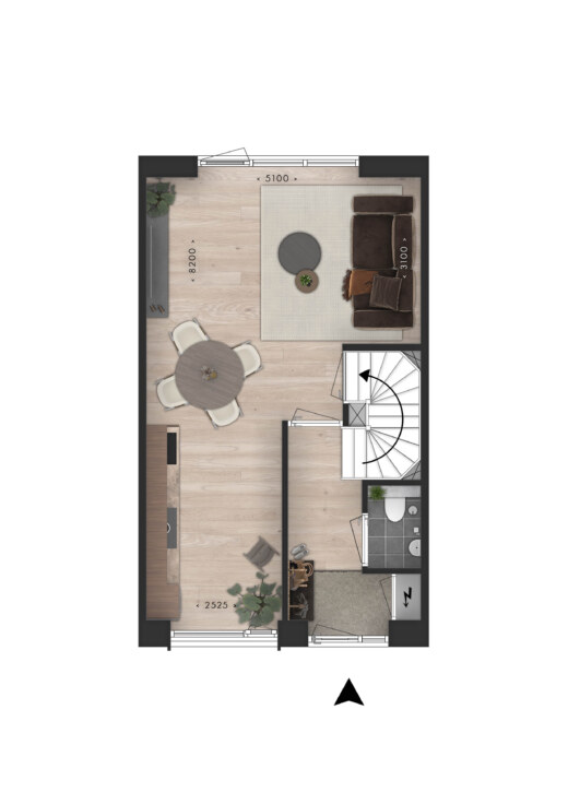 Parkwoning tussen BG